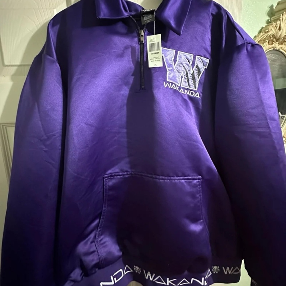Marvel Black Panther Wakanda Quarter Zip Sweater Size XL BoxLunch Exclusive New